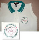 "Dispensing TLC" Certified Pharmacy Technician Sleeveless Polo Shirt